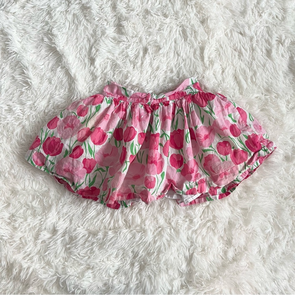 Janie and Jack Pink White Floral Skirt Girl's Size 6 Easter Spring Summer